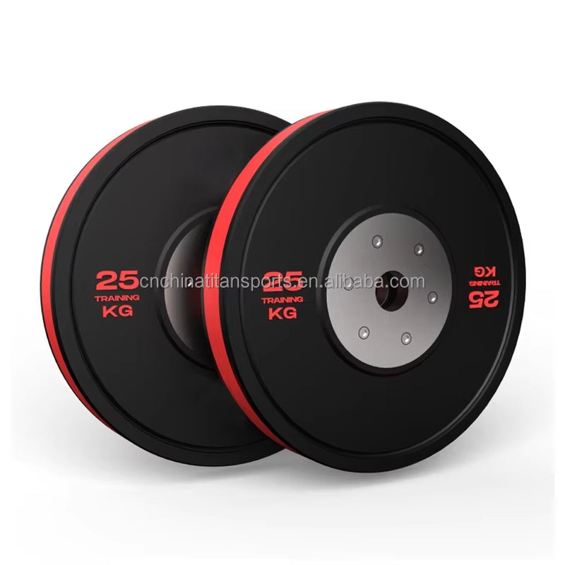 Color Stripe Competition Weight Plates Rubber Bupmer Plates