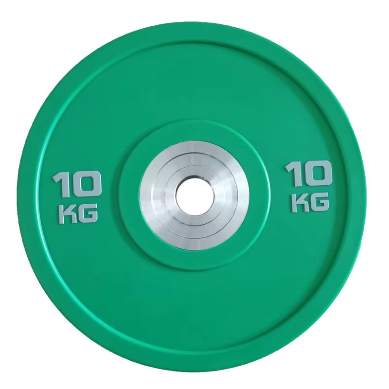 Wholesale Barbell Set Weight Plates Bar Colorful Rubber Coated Cast Iron Weight Disc Fitness Gym Weight Plate