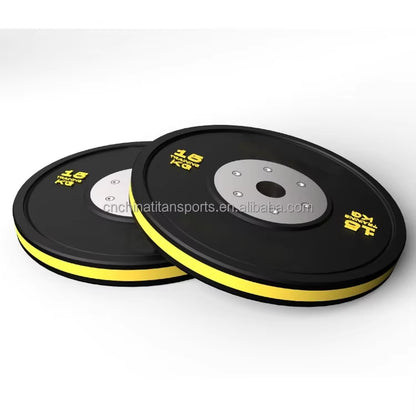 Color Stripe Competition Weight Plates Rubber Bupmer Plates