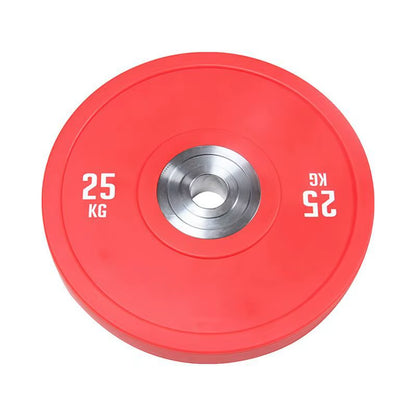 Wholesale Barbell Set Weight Plates Bar Colorful Rubber Coated Cast Iron Weight Disc Fitness Gym Weight Plate