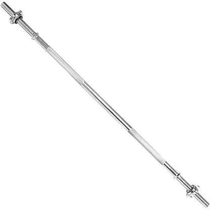 Home Gym Standard Chromed Weightlifting Barbell Bar 150CM Straight Barbell Bar